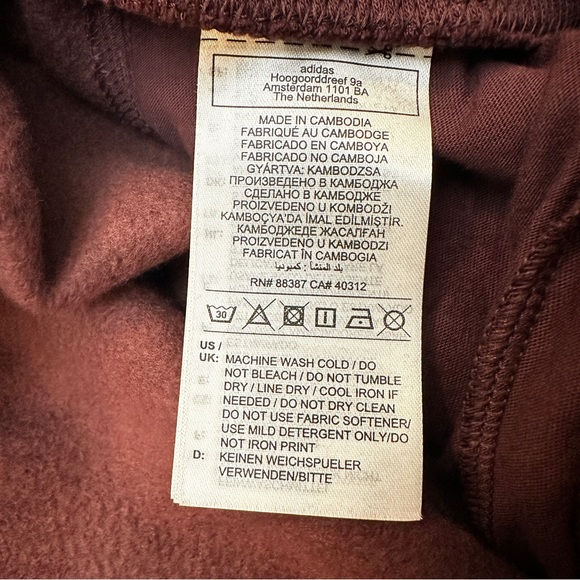 Adidas Multi Sport Regular Fit Sweatpants Men’s Size 3XL Ruby Burgundy Red - Picture 4 of 9